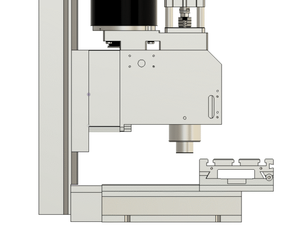 Travel range forward G0704 Ultimate Spindle Upgrade Kit — view 5