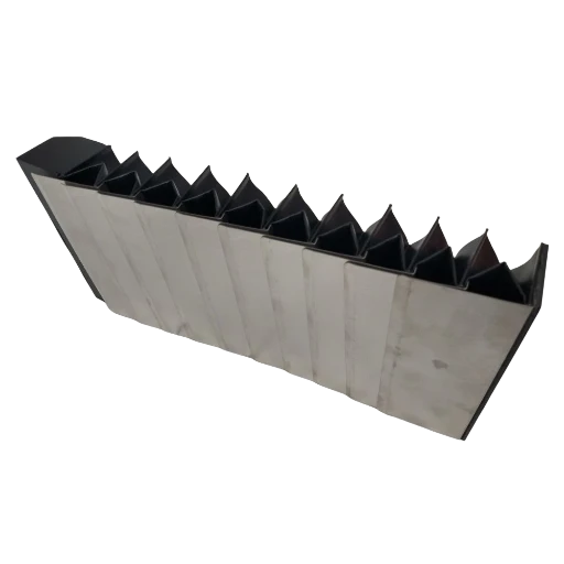 z_axis_waycover_3 G0704 Z-Axis Stainless Steel Bellows Cover — view 3