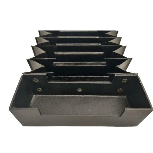 z_axis_waycover_4 G0704 Z-Axis Stainless Steel Bellows Cover — view 4