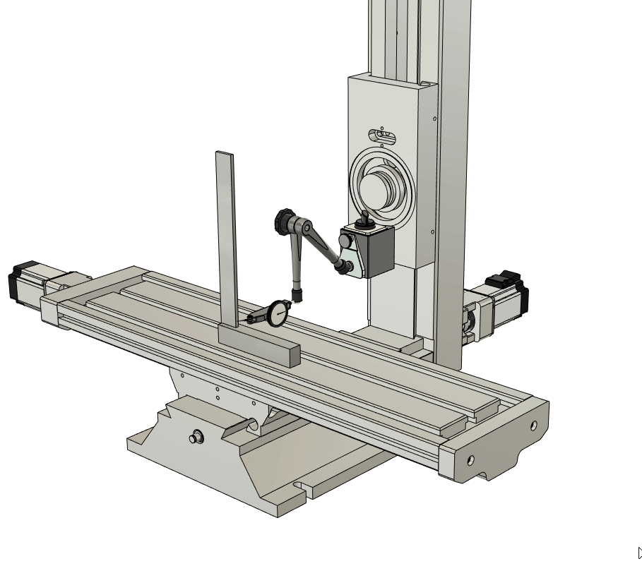 G0704 spindle upgrade kit installation — tram step 2