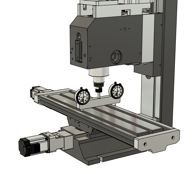 G0704 spindle upgrade kit installation — tram step 3